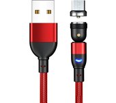 540 Degrees Rotating Magnetic Cable USB IPone Type C Micro Phone Cable For iPhone13 12 11 X Pro Max Samsung Xiaomi USB Cord Wire