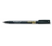 Staedtler - Lumocolor 319 marcador permanente Punta de pincel/fina Negro 319 S-9
