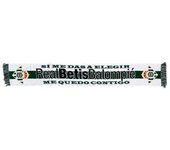 Bufanda Real Betis Balompié Si me das a elegir me quedo contigo producto oficila tamaño aprox 130x20cm MEQUEDO
