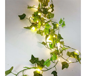 Flower Green Leaf String Lights Artificial Vine Fairy Lights Battery Powered Christmas Tree Garland Light for Weeding Home Decor