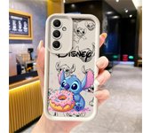 Phone Case for Samsung Galaxy A54 A52 A14 A53 A12 A13 A23 A71 A34 A51 A33 A32 A15 Shockproof Cover Disney Lovely Stitch Donut