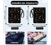 1pc Black Book Sleeves Flower Leaf Book Covers Book Protector for Paperbacks Washable Fabric Cloth Book Cover with Zipper