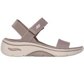 Sandalias Skechers Go Walk Arch Fit 2.0 para mujer en color beige