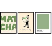 Set de 3 cuadros calidad premium con marco de madera - 30x40 cm o 50x70 cm - POSTER LAB