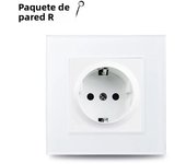 TypeC A Interface Outlet White Glass Frame Wall 16A EU Russia Spain French German Socket With USB Charge Port 5V 2.1A