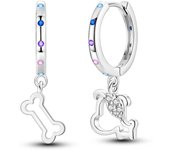 Silver Plated Perfume Star Flower Hoop Earring Original Pendientes For Woman Jewelry