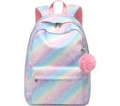 Mochila Escolar para Niños y Niños Mayores de 8 Años, Lisa para Computadora Portátil de 14 Pulgadas, Mochilas Escolares Repelentes al Agua