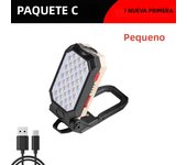COB Work Light Portable LED Flashlight Adjustable USB Rechargeable Waterproof Camping Lantern Magnet Design With Power Display