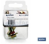 Taco de Metal Hexagonal 6/8x45 Cofan - Alta Resistencia