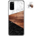 Tumundosmartphone Funda Gel Tpu para Samsung Galaxy A41 diseño Mármol 11 Dibujos