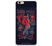Funda original compatible con iPhone 6 Plus o 6S Plus con un diseño de Harry Potter Dark Symbols