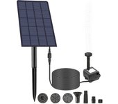 Bomba solar para Estanque de 2,5 W, aireador solar para Estanque, Bomba de aire para Estanque, Bomba solar para Estanque, aireador para Acuario, aireador para Pesca, Estanque, Jardín, aaire libre fishing, bomba solar