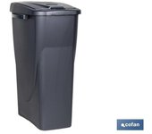 Cubo de basura para reciclar 15 litros  color gris 20 x 31 x 42 cm