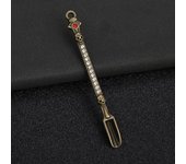 5Pcs Mini spoon Keychain For men and women Creative Small tool pendant keychains Metal Cigarette Accessories