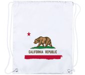 4 MOCHILAS DE CUERDAS bandera california pais gobierno californiano playa piscina picnic excursion personalizada