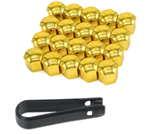 20Pcs Car Tire Nut Caps Anti-Rust Caps Protection Covers Electroplated Auto Wheel Tyre Hub Dustproof Screw Cover 17/19/21mm