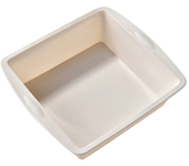 1/4Pcs Silicone Square Cake Plate Non-Stick Brownie Pot with Anti-Slip Handle Oven and Air Fryer Safe Perfect for Baking Cakes