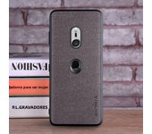 Textile Leather Case for Sony Xperia XZ3 soft TPU with back hard PC material protection cover