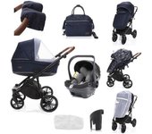 Zopa -Carrinho de bebé 3 in 1 Zopa Stratos Royal Blue + X1 Plus i-Size