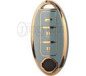jingyuqin 3Buttons TPU For Nissan Qashqai Pathfinder Versa Tidda Murano Rogue X-Trail Protector Auto Accessories Car Key Case