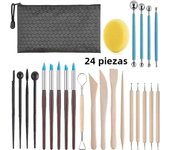 5-61Pcs Pottery Clay Sculpting Tools Pottery Carving Tool Kit With Carrying Case Bag For ceramics Supplies Polymer Sculpture Set