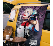 1PC B-BEAST K-KINGDOM D-DC H-Harley Q-Quinn Creative Pattern Hanging Flag Polyester Printed Banner Hand Pulled Flag