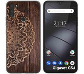 Funda Silicona para Gigaset GS4 diseño Madera 06 Dibujos
