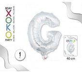 Globo Foil De Letras, En Color Plata Con Tamaño De 40CM. #Xoko Party #Letras #Globos.