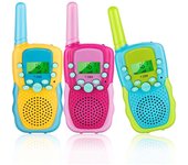 Jugues para Niños de 3-12 Años,Walkie Talkie para Niños Pantalla Larga Distancia 3KM,Regalos para Niños o Niñas de 3 a12 Años Pascua para Niños