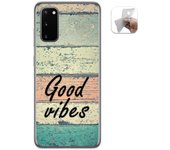 Tumundosmartphone Funda Gel Tpu para Samsung Galaxy A41 diseño Madera 01 Dibujos