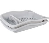 Dem - ESCURREPLATOS CON BANDEJA 48X40X11.5CM BLOOM - Diseño Compacto y Duradero - Ideal para Cocinas Pequeñas