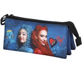 Disney Descendants Wickedly Triple Pencil Case, Multicolour