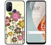 Tumundosmartphone Funda Gel Tpu para Oneplus Nord N100 diseño Primavera En Flor Dibujos