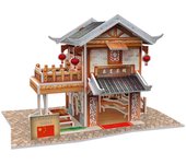 DAM. Puzle 3D WORLD STYLE CHINA ORIENTAL TIENDA DE TÉ LEMIN tradicional 17x11x11cm.
