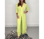 2023 Women's Plus Size Two Piece Set New Matching Collection Elegant Women's Gown High Waist Wide Leg Pants Two Piece Set