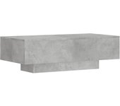 vidaXL Mesa de centro madera de ingeniería 100x49,5x31 cm Blanco, Negro, Gris hormigón Mesita de Salón o Comedor o Auxiliar Mesa de Café Meuble Salón