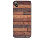 Tumundosmartphone Funda Gel Tpu para Huawei Y5 2019 diseño Madera 03 Dibujos
