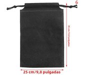 1PCS Black Drawstring Storage Bag Shoe Dust Covers Non-Woven Dustproof Drawstring Travel Pouch Shoe Bags Drying Shoes Protect