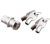 Electro Dh Cerradura Tubular 2 Posiciones ON-OFF con 4 Llaves y Acabado Plateado
