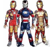 Kids Boys Deluxe Iron Man Costume Fancy Party 30 Years Outfi _1