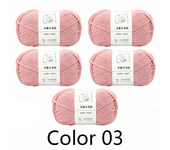 5Pcs X100g Yarn for Hand Knitting Acrylic Crochet Thread Knit Sweaters Lines Crocheting Bag Blanket