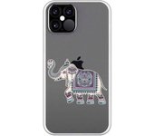 Funda compatible con iPhone 12 - 12 Pro - Elefante mandala