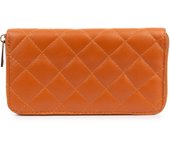 FIRENZE ARTEGIANI Andali cartera mujer. Piel auténtica acabado Sauvage acolchado. Fabricado en Italia 20x2,5x10 Cm.