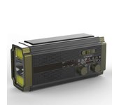 Solar Radio, AM/FM Crank Radio, Portable Emergency Radio with 5000 mAh Rechargeable Battery, 3 Modes LED Torch
