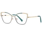New Personality Sweet Cool Style Ladies Metal Cutout Cat Eye Anti-blue Light Glasses