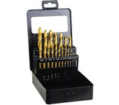 SANCO STORE - WOLFPACK LINEA PROFESIONAL Estuche Brocas Hss Titanio 1-10 mm. 19 Piezas