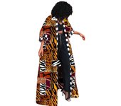 African Dresses for Women African Ethnic Print Loose Long Trench Coat Streetwear Dashiki African Clothes Cardigan African Kimono