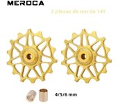 MEROCA  Bicycle Ceramic Rear Derailleur Pulley Wheel Guide 12T/14TMTB Ceramic Bearing  for Sram Shimano Mountain Bike MTB Part