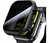 Watch Case For Apple Watch Series 9/8/7/6/5/4/SE Privacy Screen Protector 45mm 41mm 44mm 40mm 49mm Tempered Film iWatch Cover