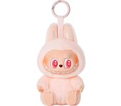 Wonduu Labubu Peluche Llavero Rosa | Muñeco de Felpa Suave con Diseño Adorable | Llavero Colgante para Mochila, Bolsos y Llaves Fans, Niños y Niñas (Labubu Gris)